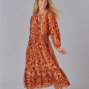 Tucker Juliette Dress Chai Safari in Silk Crepe de Chine